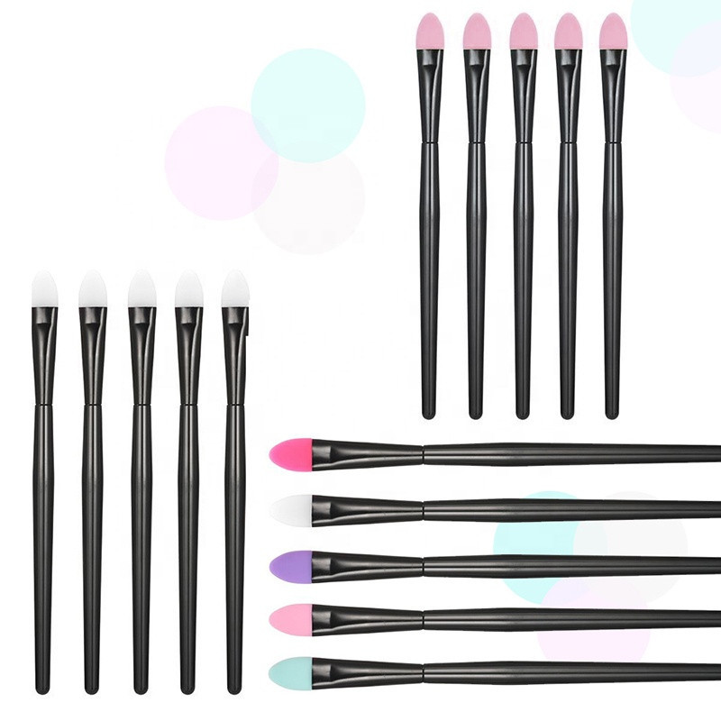 5 Pcs Soft Silicone Head Eyeshadow Brush Set