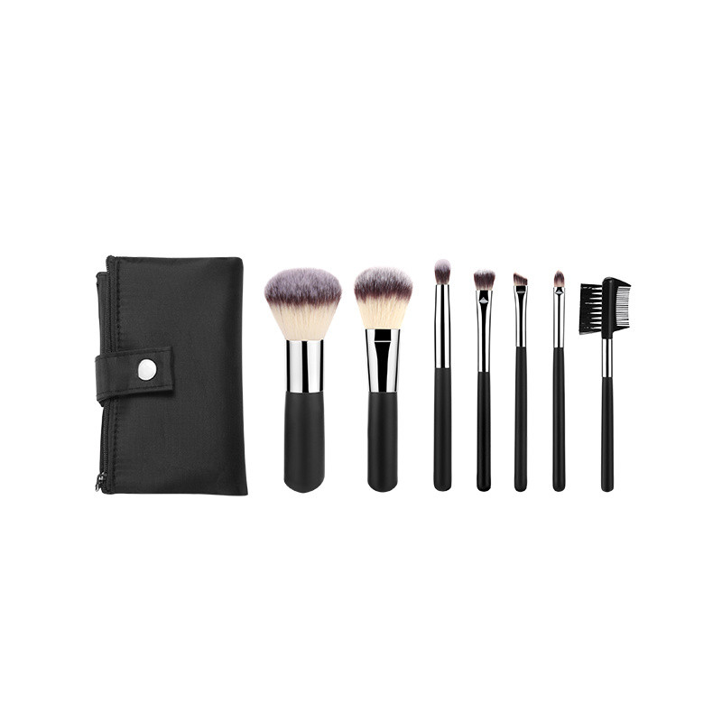 Small Travel Makeup Brush Set With Pouch