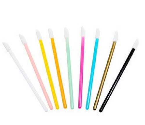 White/ Yellow/ Blue/ Pink Color Disposable Makeup Lip Brush